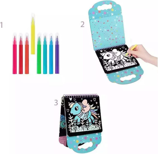 Tooky Toys Velvet Unicorn Drawing Markers Thin Set 8pcs