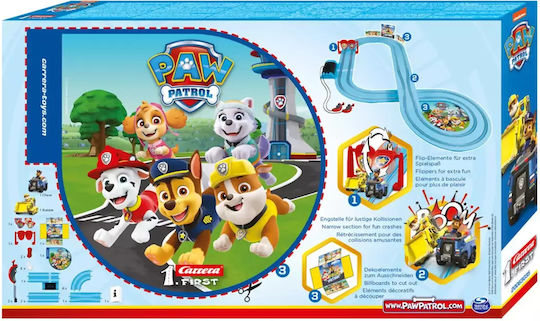 Carrera Paw Patrol Chase - Rubble On The Double Πίστα 1:50 για 3+ Ετών