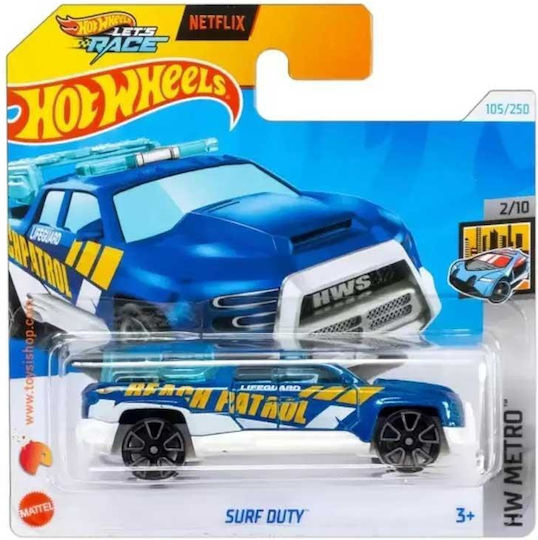 Hot Wheels Metro Surf Duty Toy Car for 3++ Years