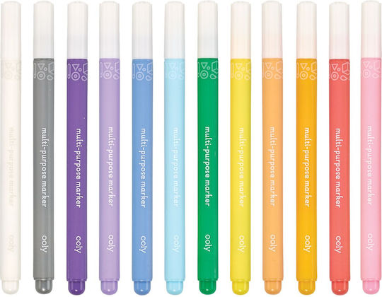 Ooly Drawing Markers Thin Set 12pcs