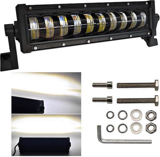 Led Long-range Lamp Ip67 9000lm Double 12-24v