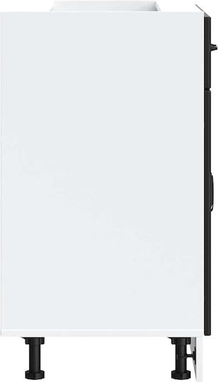 Lucca Dulap pentru Chiuvetă Negru 80x46x81.5buc