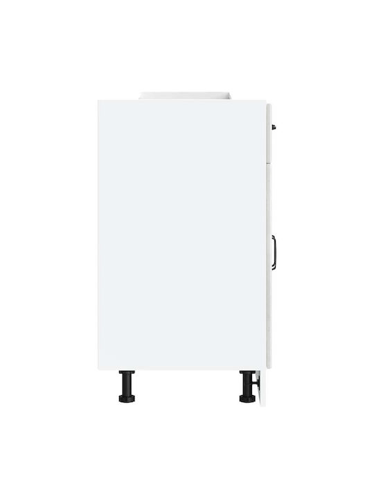 Lucca Ντουλάπι Νεροχύτη Γκρι 60x46x81.5εκ.