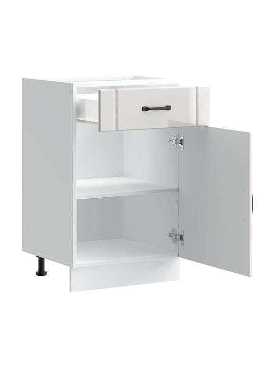Lucca Ντουλάπι Νεροχύτη Λευκό 50x46x81.5εκ.