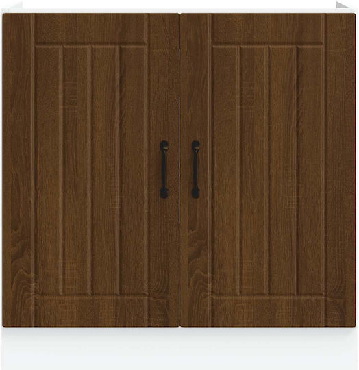 Lucca Sink Cabinet Brown Oak 80x46x81.5pcs