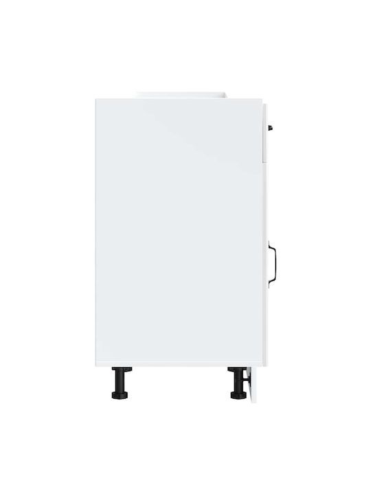 Lucca Ντουλάπι Νεροχύτη Λευκό 50x46x81.5εκ.