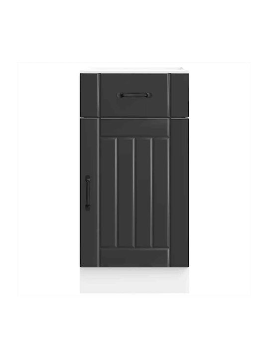 Lucca Dulap pentru Chiuvetă Negru 40x46x81.5buc