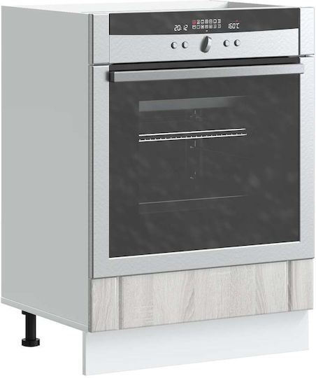 Lucca Dulap Inferior pentru Cuptor Gray Sonoma 60x46x81.5buc