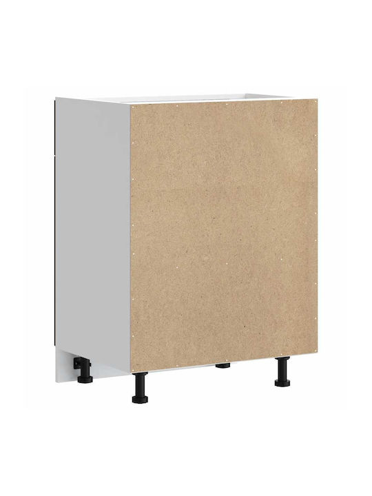 Lucca Шкаф за Мивка Brown Oak 60x46x81.5бр