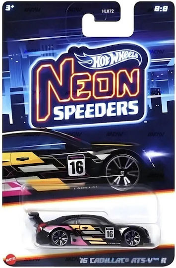 Hot Wheels Neon Speeders Toy Car '16 Cadillac ATS-V R for 3++ Years