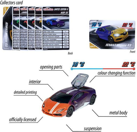 Majorette Color Changers Αυτοκινητάκι 1:64 για 3+ Ετών (Διάφορα Σχέδια) 1τμχ