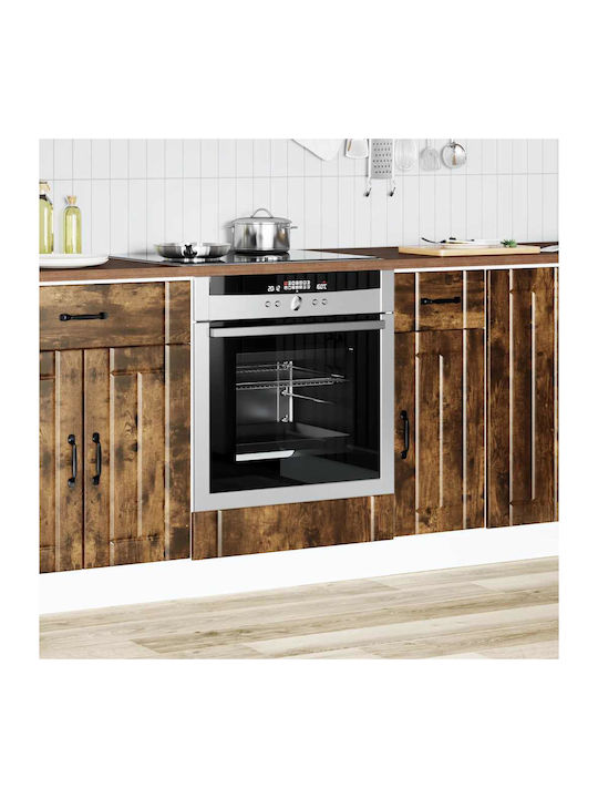 Lucca Lower Oven Cabinet Smoked Oak Wood 60x46x81.5pcs