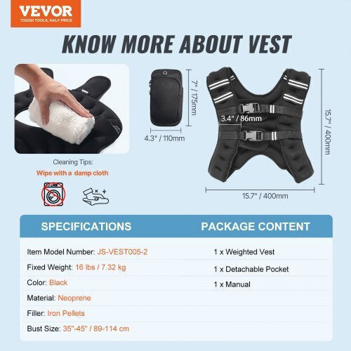 Vevor Γιλέκο με Βάρος 7.2kg