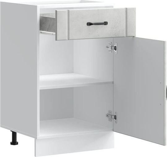 Lucca Dulap pentru Chiuvetă Gri 50x46x81.5buc