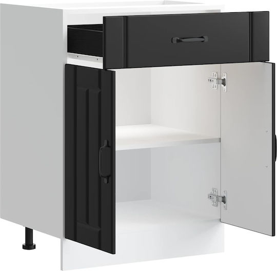 Lucca Spülbeckenschrank Black 60x46x81.5Stück