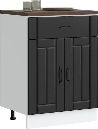 Lucca Spülbeckenschrank Black 60x46x81.5Stück