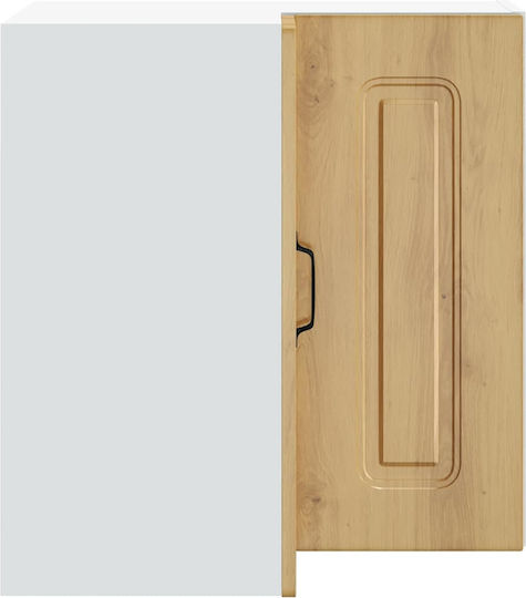 Kalmar Γωνιακό Ντουλάπι Κρεμαστό Artisan Oak 57x57x60εκ.