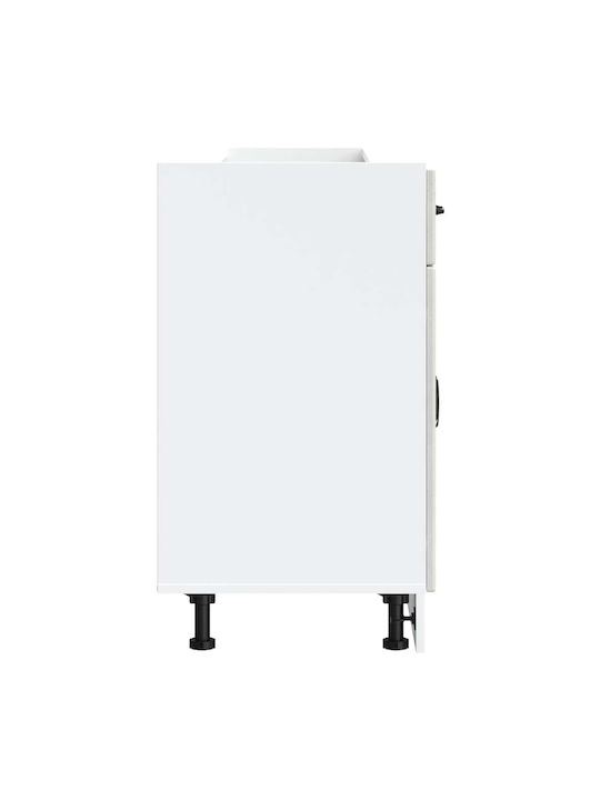 Lucca Ντουλάπι Νεροχύτη Γκρι 80x46x81.5εκ.