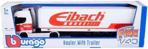 Bburago Street Fire Haulers With Trailer Scania 770S Eibach Φορτηγό 1:43 για 3+ Ετών