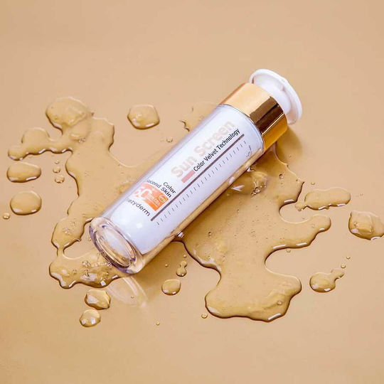 Frezyderm Sun Screen Color Velvet Cremă An solară Waterproof Pentru Față SPF50+ cu Pigment 50ml