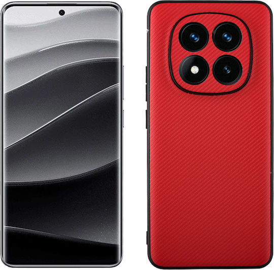 Volte-Tel Carbon Lift Back Cover Silicon Roșu (Redmi Note 14 Pro+)