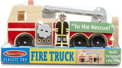 Melissa & Doug Пожарна Кола Камион Пожарна за Възраст 3+