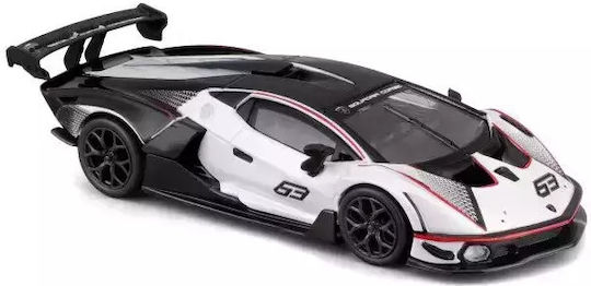 Lamborghini Essenza Scv12 White-Black 1:32 Bburago Toy Car
