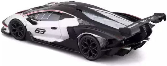 Lamborghini Essenza Scv12 White-Black 1:32 Bburago Toy Car