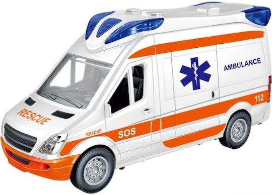 Luna Toy Car 1:14 Ambulance Pull Back for 3++ Years