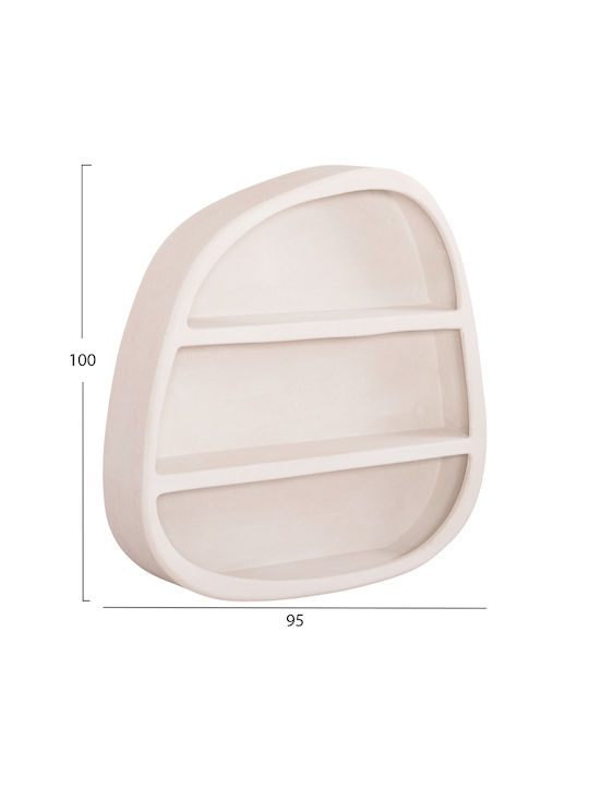 Shelf Wall Off-white 95x18x100cm
