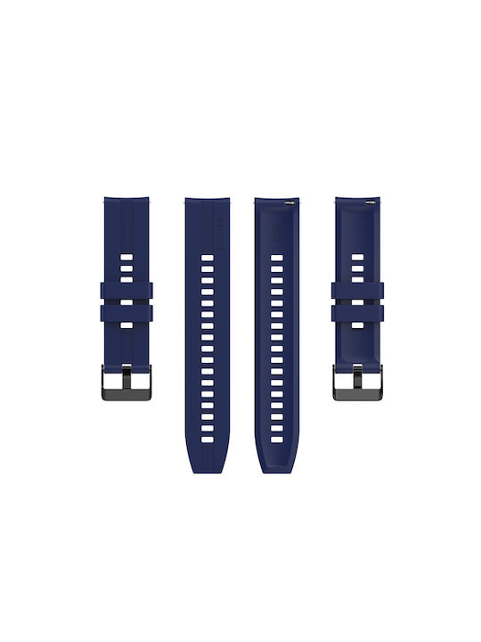 Curea de silicon negru cu cataramă Amazfit Gts 3 Gts 2 Midnight Blue Curea de silicon negru cu cataramă Amazfit Gts 3 Gts 2 Midnight Blue
