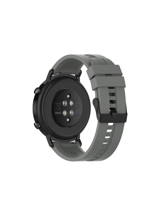 Strap Silicone Black Buckle Amazfit Gts 3 Gts 2 Grey Strap Silicone Black Buckle Amazfit Gts 3 Gts 2 Grey