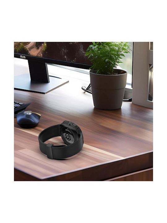 Curea din piele cu închidere magnetică pentru Samsung Galaxy Watch Ultra 47mm Portocaliu