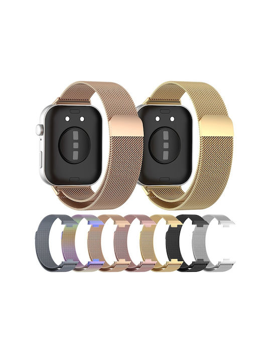 Techsuit Λουράκι Ανοξείδωτο Ατσάλι Ροζ (Huawei Watch Fit 3)