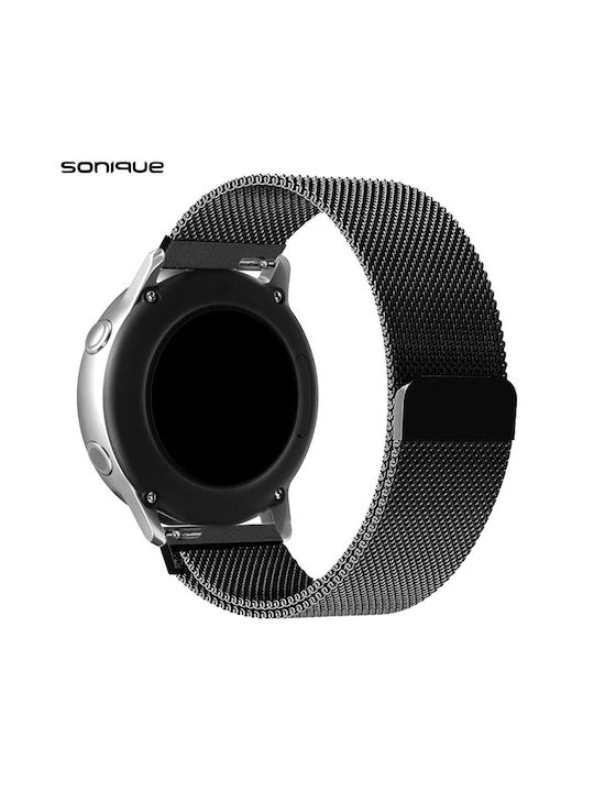 Sonique Λουράκι Μαύρο (Samsung, Huawei, Amazfit, Xiaomi, Honor)