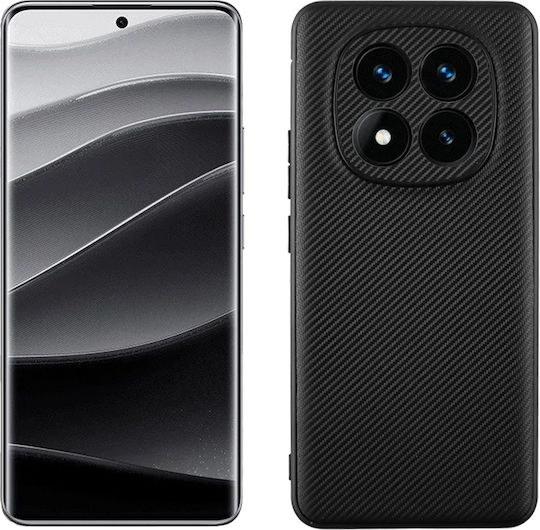 Volte-Tel Carbon Lift Back Cover Σιλικόνης Μαύρο (Redmi Note 14 Pro+)