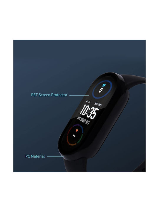Tech-Protect Defense360 Πλαστική Θήκη με Τζαμάκι σε Μαύρο χρώμα για το Xiaomi Mi Band 7
