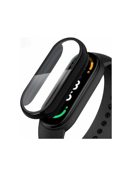 Tech-Protect Defense360 Πλαστική Θήκη με Τζαμάκι σε Μαύρο χρώμα για το Xiaomi Smart Band 8/8 NFC