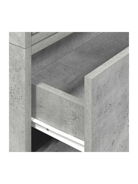 Vidaxl Cabinets 2 Drawers 2 pcs Concrete Gray 60x31x40cm Gray