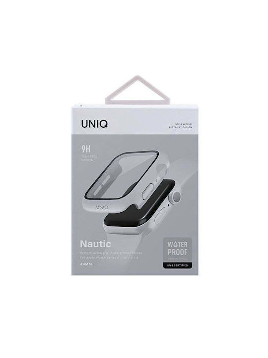 Uniq Nautic Πλαστική Θήκη με Τζαμάκι σε Λευκό χρώμα για το Apple Watch 44mm