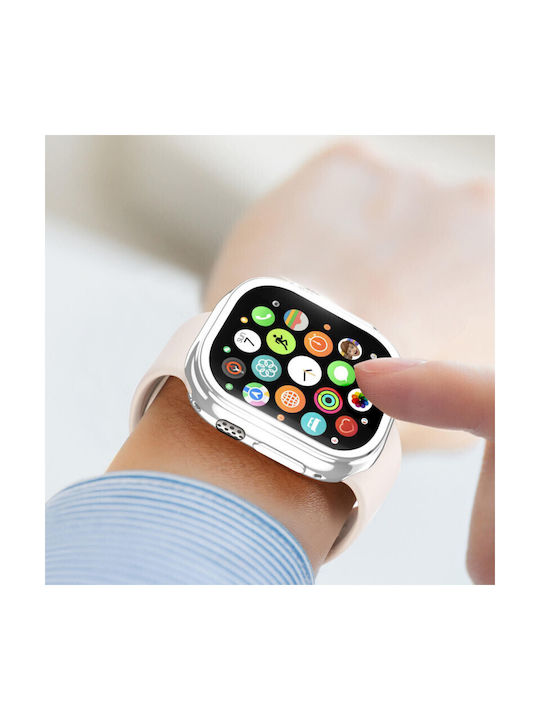Dux Ducis Alone Θήκη Σιλικόνης σε Ασημί χρώμα για το Apple Watch Ultra 49mm