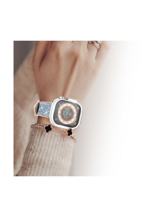 Dux Ducis Alone Θήκη Σιλικόνης σε Ασημί χρώμα για το Apple Watch Ultra 49mm