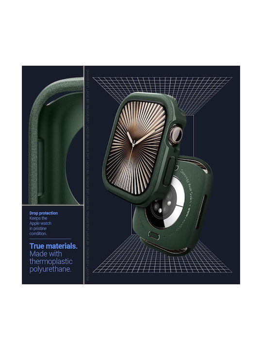Caseology Vault Apple Watch 10 46 mm Mitternachtsgrün