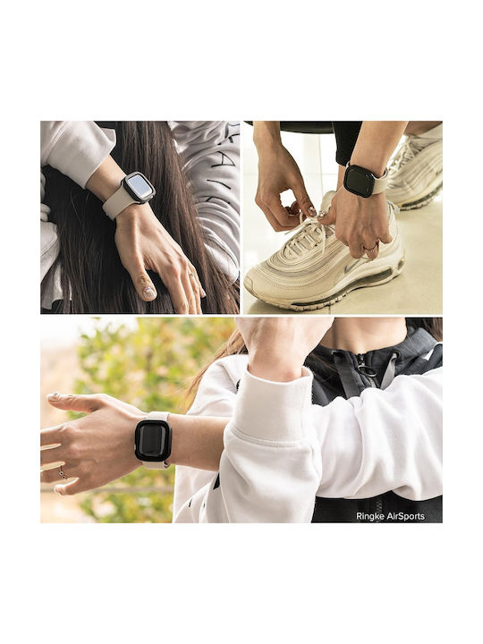 Ringke Air Sports Θήκη Σιλικόνης σε Μαύρο χρώμα για Apple Watch Series 10 (42 mm)