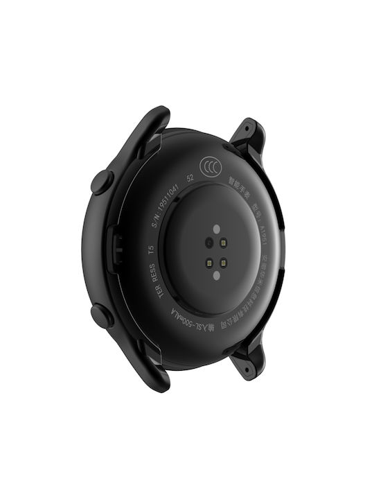 Carcasă de Silicon cu Sticlă în culoarea Negru pentru Amazfit GTR 2