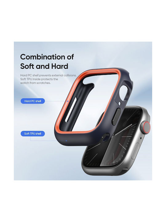 Dux Ducis Plastic Case midnight/orange for Apple Watch Series 7/8/9 45mm