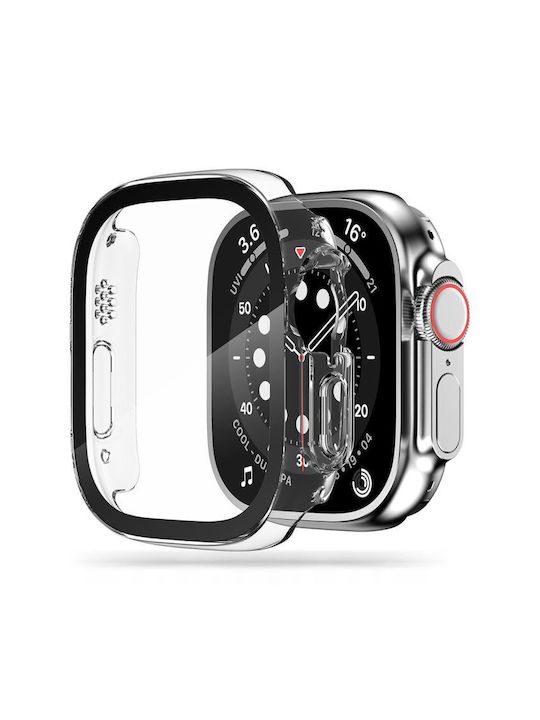 SiiPro Пластмасов Калъф в Прозрачен цвят за Apple Watch 45 мм