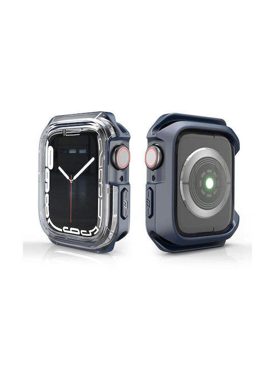 Devia Silikonhülle in Blau Farbe für Apple Watch 45mm