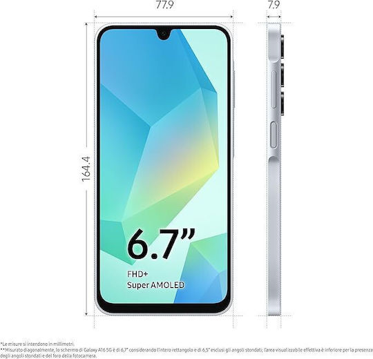 Samsung Galaxy A16 5G Dual SIM (4GB/128GB) Light Gray