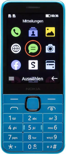 Nokia 235 4G (2024) Dual SIM Mobile with Buttons (English Menu) Blue